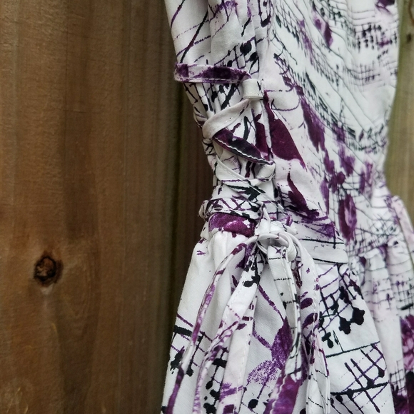 Hot topic purple rose and Music Note Dress. - Picture 8 of 15